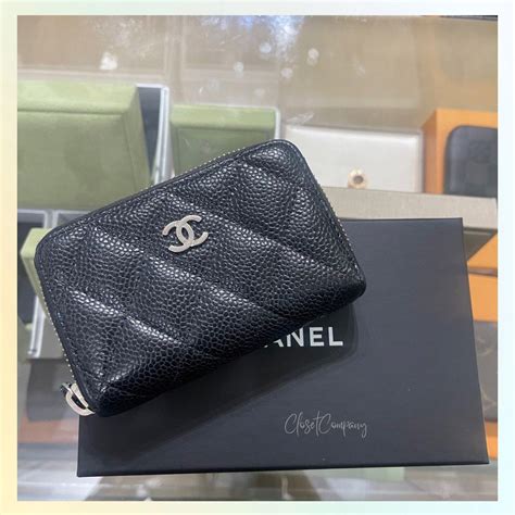 chanel cc card holder|chanel card holder original.